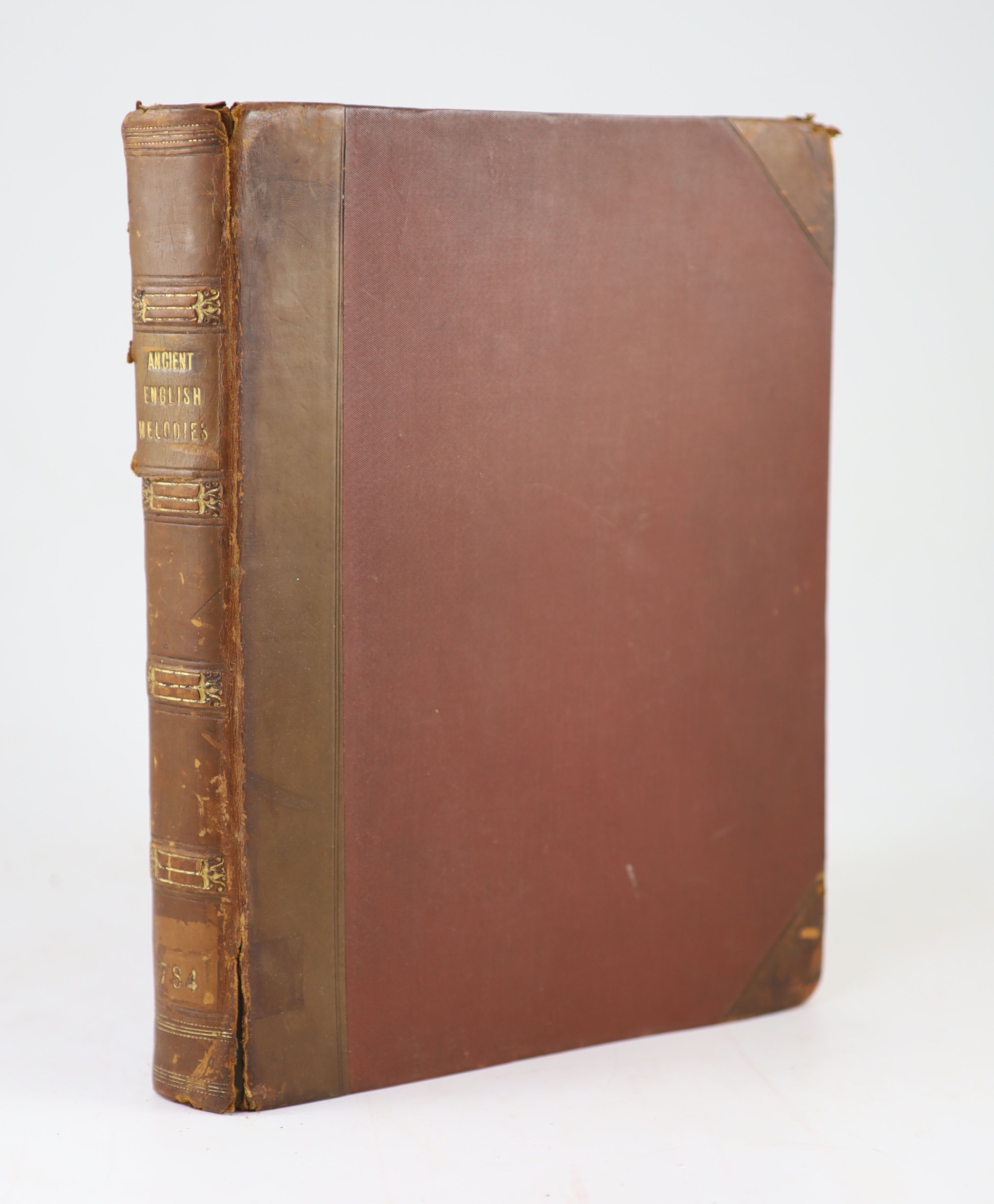 Chappell, W. (editor) - A Collection of National English Airs, consisting of Ancient song, Ballard, & Dance tunes…Complete with illustrated and printed title pages and numerous musical illustrations within the text. Half